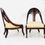 Thumbnail: #4055 Pair of Baker Spoon Back Slipper Chairs