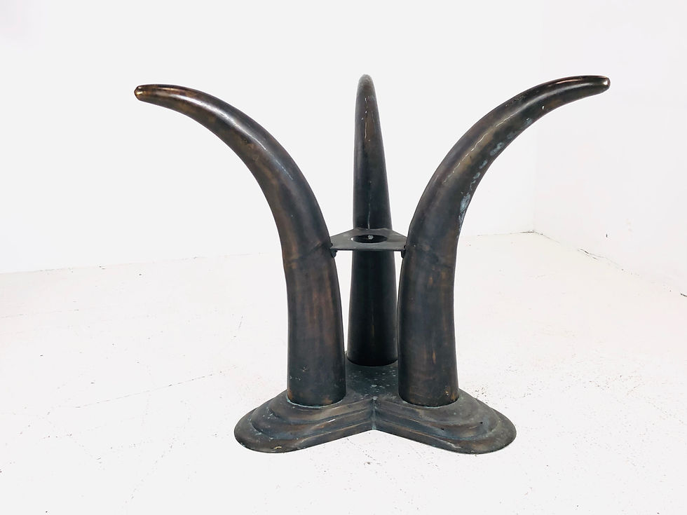 Thumbnail: #3916 Triple Brass Tusk Table Base