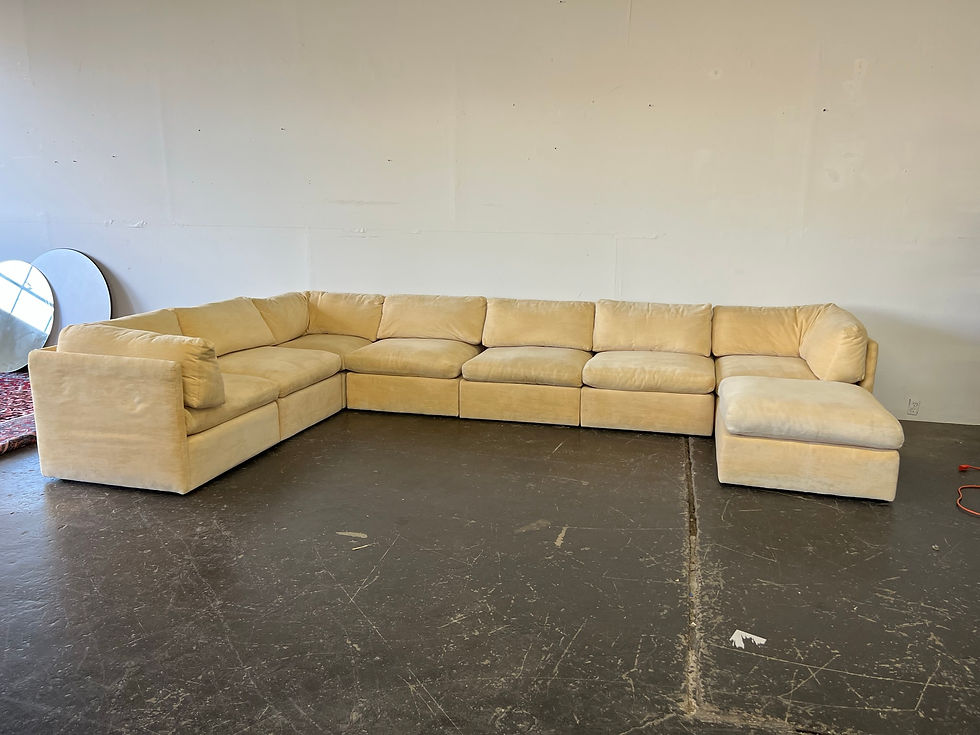 Thumbnail: #7027 Monumental Milo Baughman Sectional Sofa