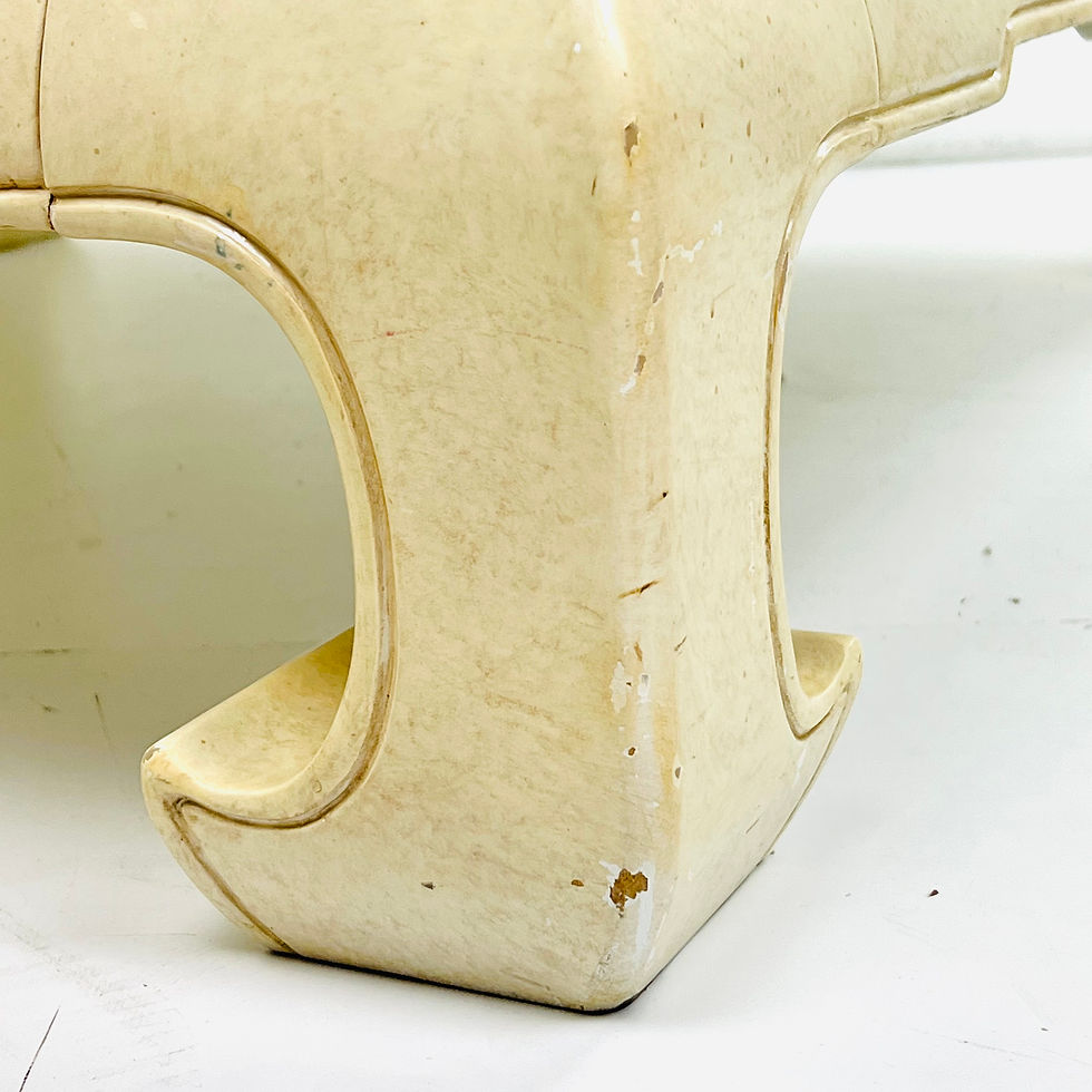Thumbnail: #1331 Henredon Faux Goatskin Ming Coffee Table