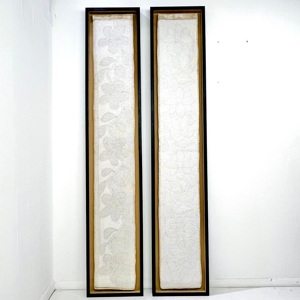 Thumbnail: #1874 Pair of Tall Beaded African Yoruba Panels