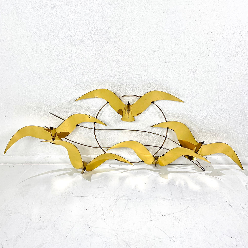 Thumbnail: #1891 Curtis Jere Brass Bird Wall Sculpture