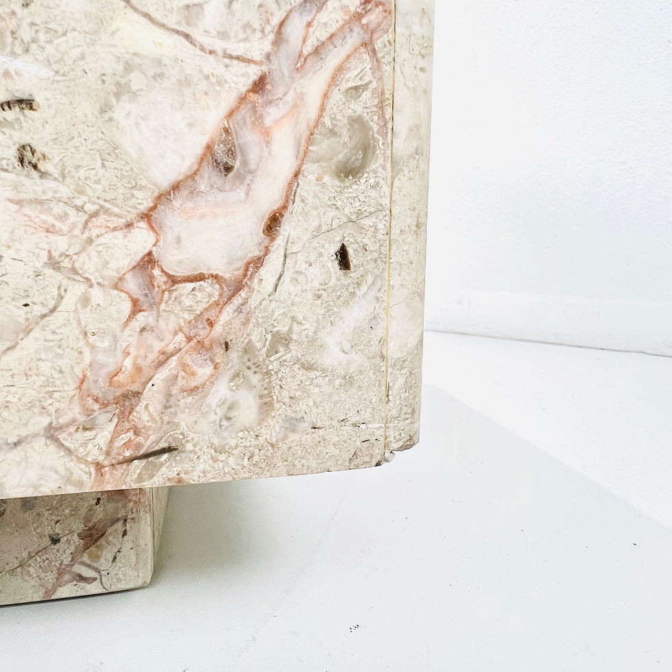 Thumbnail: #1586 Pair of Tessellated Quartzite Cube End Tables