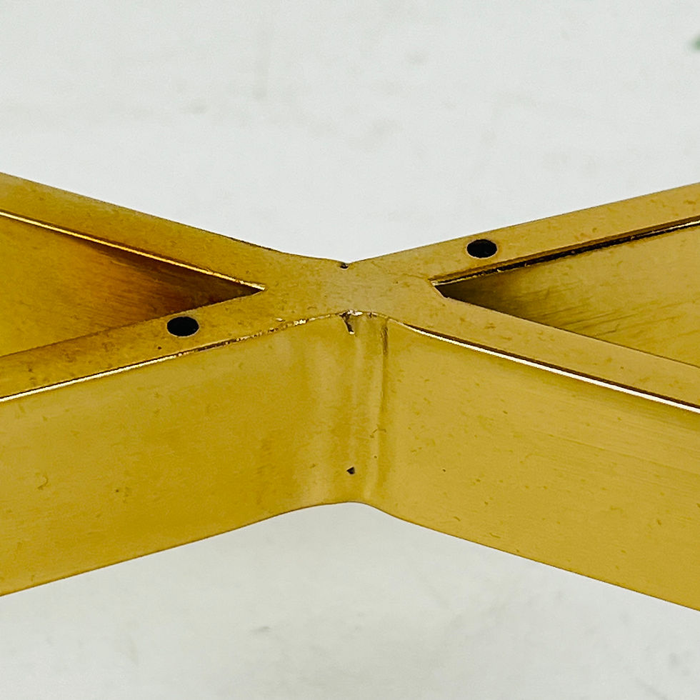 Thumbnail: #1781 Lucite and Brass Mirror Top Console