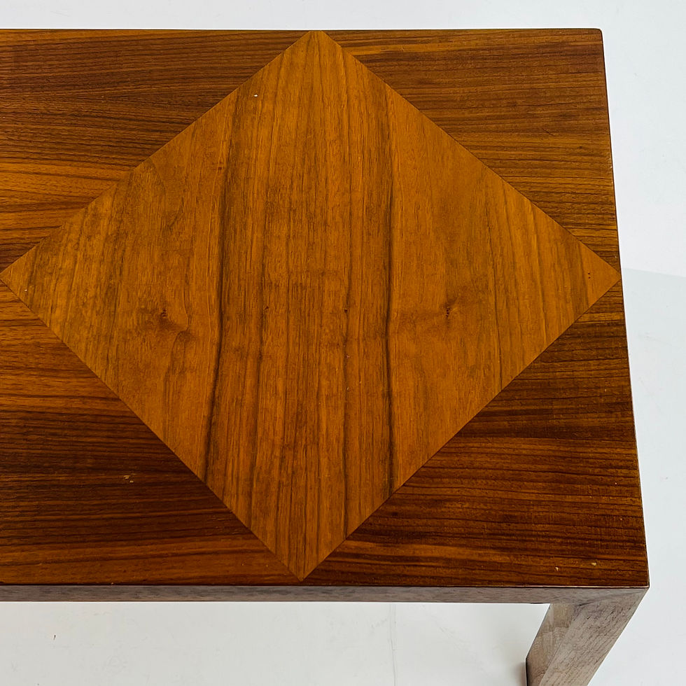 Thumbnail: #1339 Diamond Inlay Walnut Coffee Table by Lane