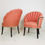 Thumbnail: #3991 Pair of Opposing Deco Channel Back Chairs
