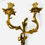 Thumbnail: #1165 Pair of Gilded Candelabra Sconces