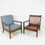 Thumbnail: #5744 Pair of MCM Wood Armchairs