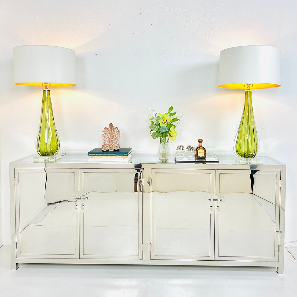 Thumbnail: #1656 Stainless Steel Modern Ming Sideboard