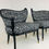 Thumbnail: #4905 Pair Zebra Stripe Chairs