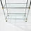 Thumbnail: #1466 Vintage Chrome & Brass Etagere