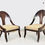 Thumbnail: #4055 Pair of Baker Spoon Back Slipper Chairs