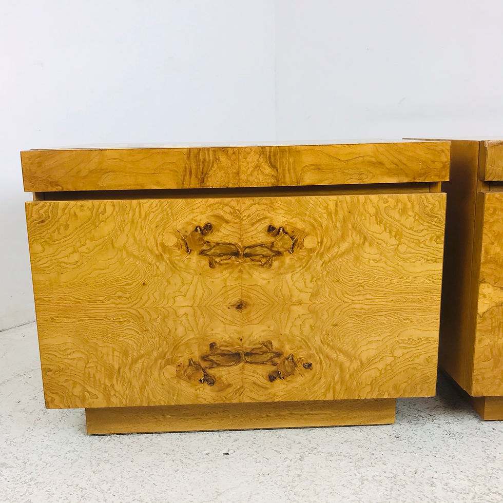 Thumbnail: #5365 Pair of Milo by Lane Burl Wood Nightstands