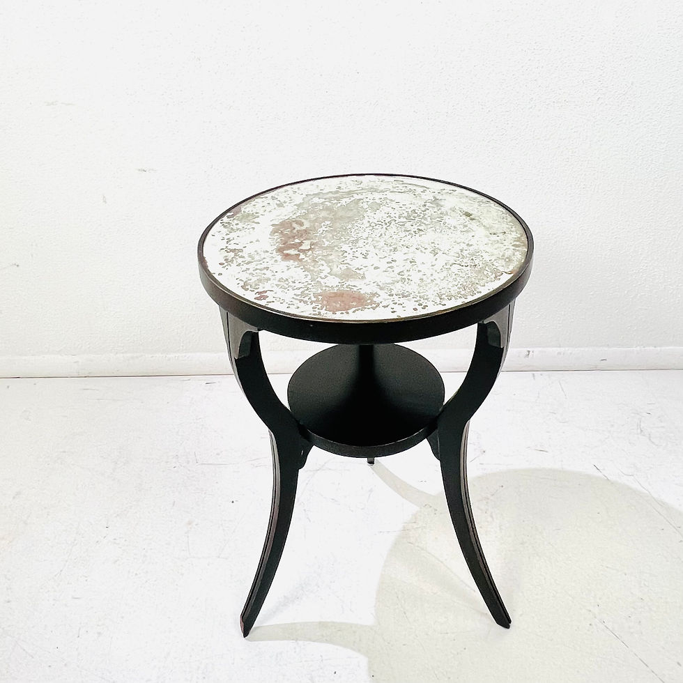 Thumbnail: #2001 Antique Mirror Topped Art Deco Side Table