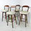 Thumbnail: #2975 Set of Four MCM Bar Stools in the Style of Ed Wormley