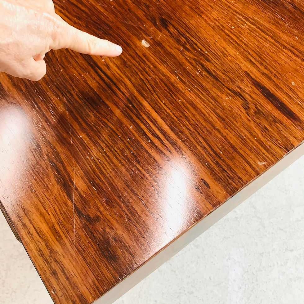 Thumbnail: #5439 Dunbar Rosewood & Chrome Executive Desk