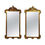 Thumbnail: #1661 Pair of Carved Antique Gold Wood Framed Mirrors
