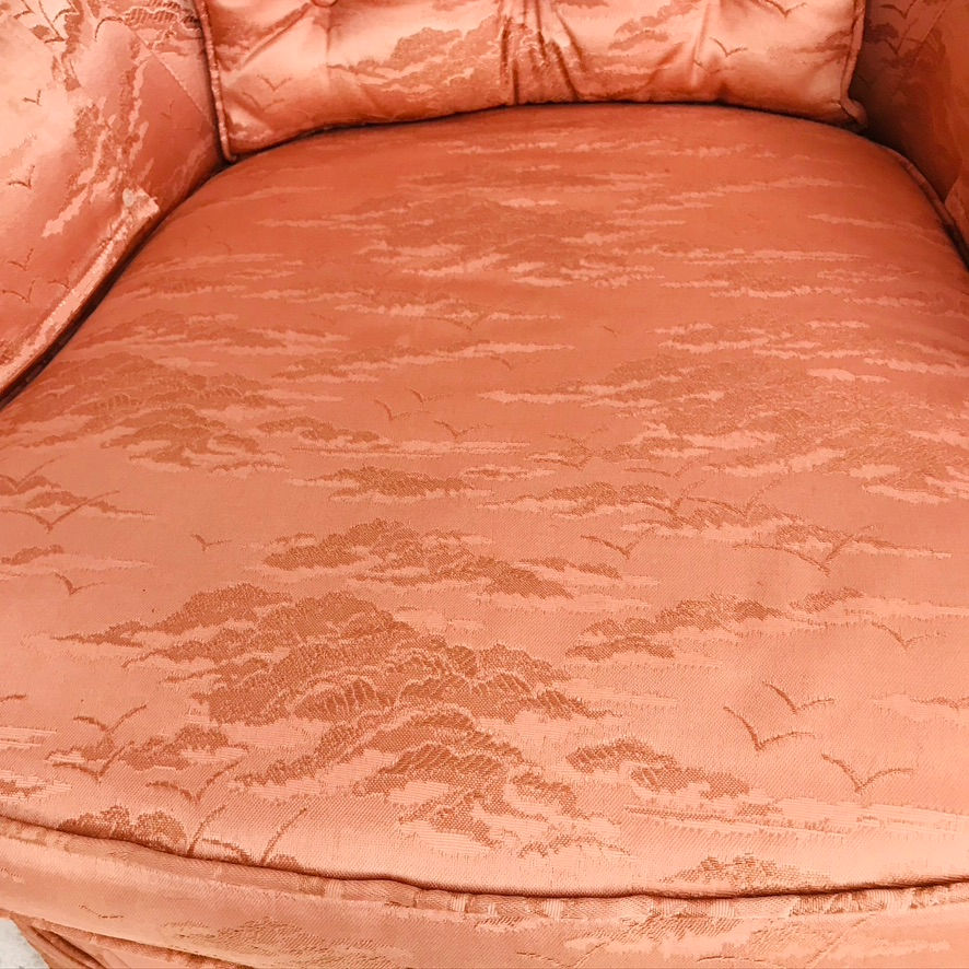Thumbnail: #5836 Pair of 1950's Pink Rolling Club Chairs