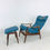 Thumbnail: #4851 Ib-Kofod Larsen Reclining Chair with Ottoman