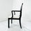Thumbnail: #1305 Set of 6 Black Lacquered Dining Chairs