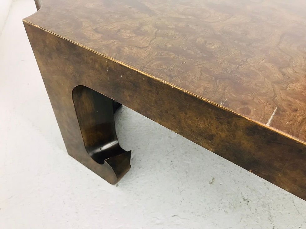 Thumbnail: #5975 Monumental Baker Burl Wood Coffee Table