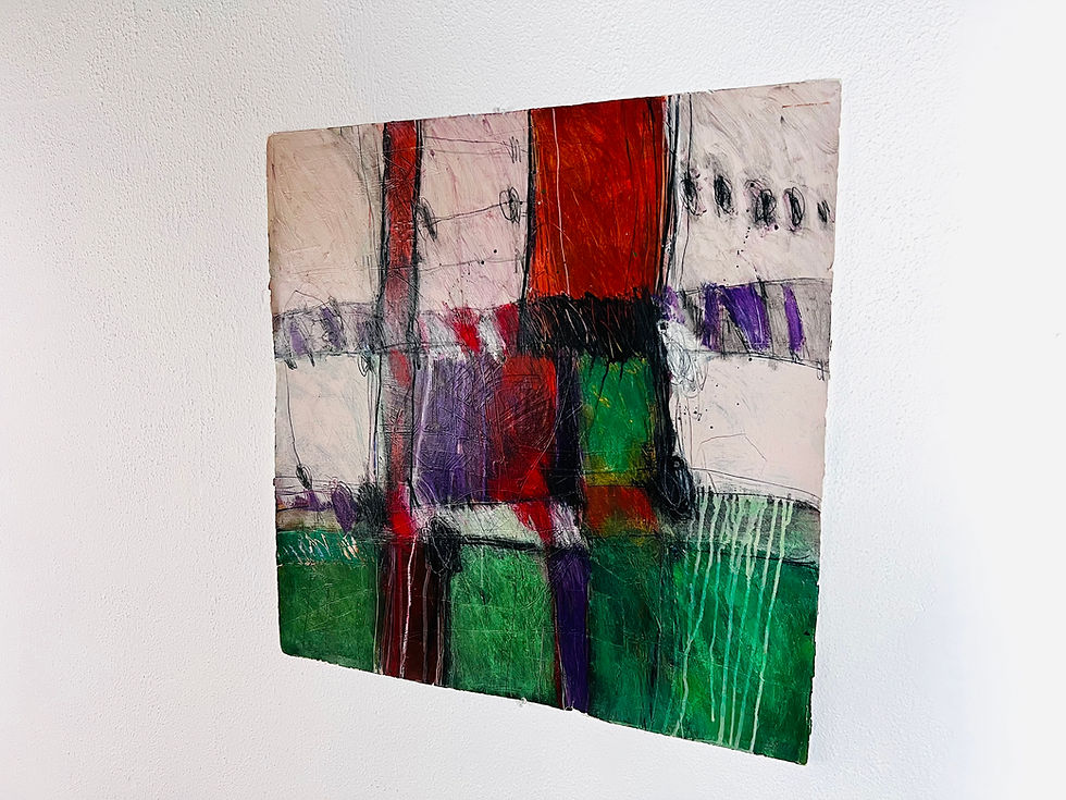 Thumbnail: #1094 Original Unframed Abstract Art on Paper