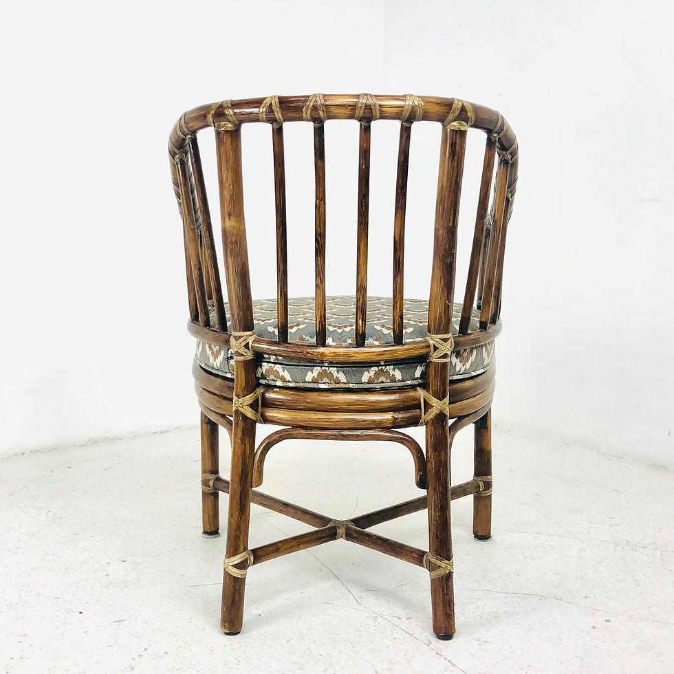 Thumbnail: #7004 Set of 6 McGuire Rattan Chairs