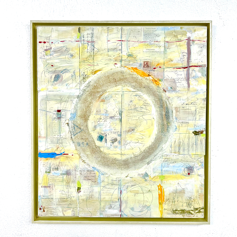 Thumbnail: #2025 "Unity", Framed Mixed Media Art by Hugh DeWitte