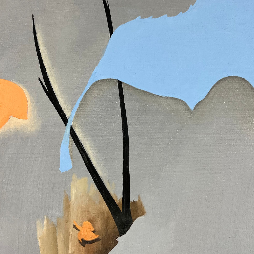 Thumbnail: #1386 "Autumn" Surrealist Oil Painting by Fodor Levente, 1969
