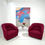 Thumbnail: #1715 "Santa Fe Rains" 1980's Abstract Painting by Mary Jane Schmidt