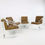 Thumbnail: #5399 Set of 4 Lion in Frost Lucite Chairs