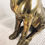 Thumbnail: #3350 Pair of Brass Unicorns Statues