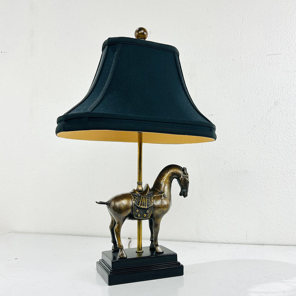 Thumbnail: #1416 Bronze Finish Horse Table Lamp