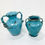 Thumbnail: #1223 Pair of French Blue Ceramic Urns