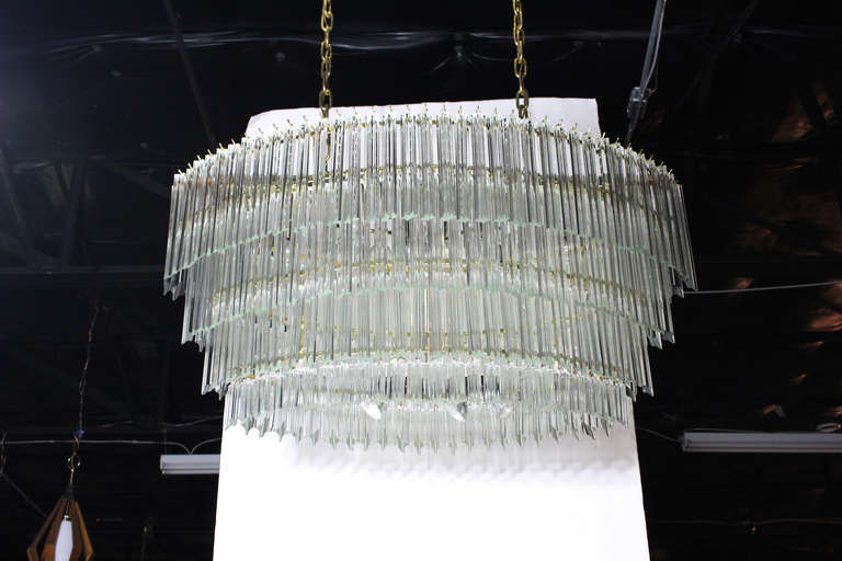 Thumbnail: #498 Large Scale Oval Venini Chandelier