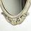 Thumbnail: #1483 Antiqued Wood Carved Oval Mirror