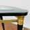 Thumbnail: #1025 Black & Brass Demi-Lune Console