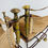 Thumbnail: #6065 Pair of Italian Wrought Iron & Leather Campaign Chairs