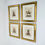 Thumbnail: #1318 Set of 4 Framed Mid-19th Century Engraved Plate Prints