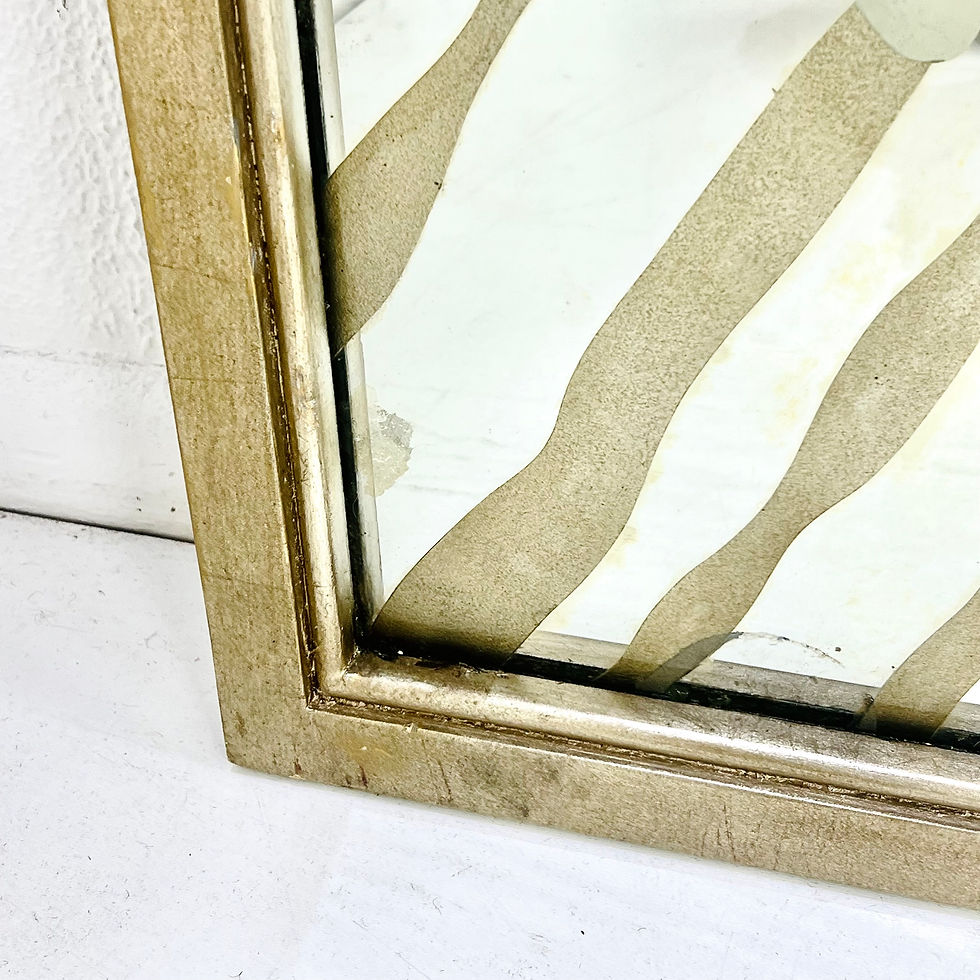 Thumbnail: #1861 Tall Painted Mirrors in Metallic Frames