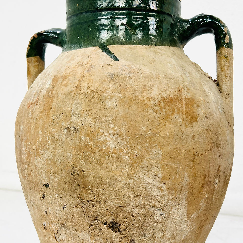 Thumbnail: #1863 Pair of Antique Terracotta Urn Table Lamps