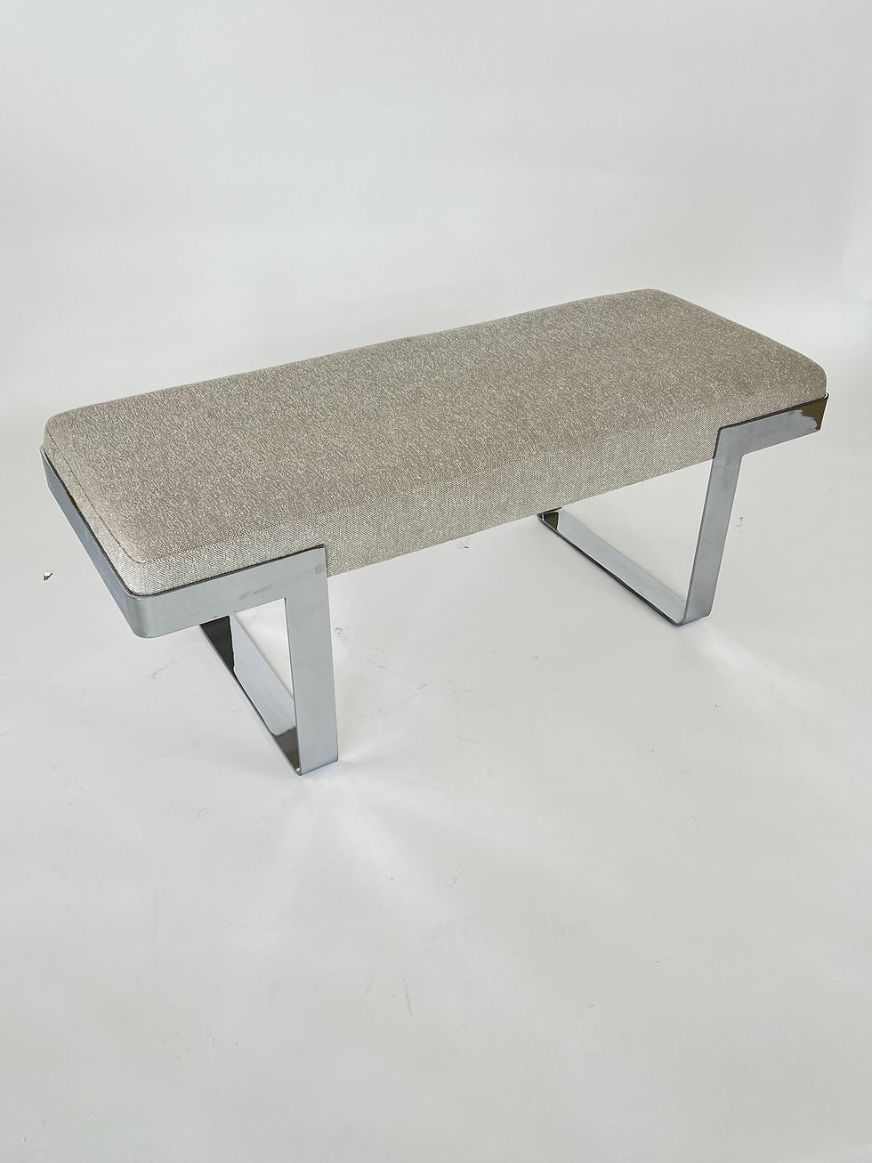 Thumbnail: #1629 1970s Chrome Bench by Tri-Mark