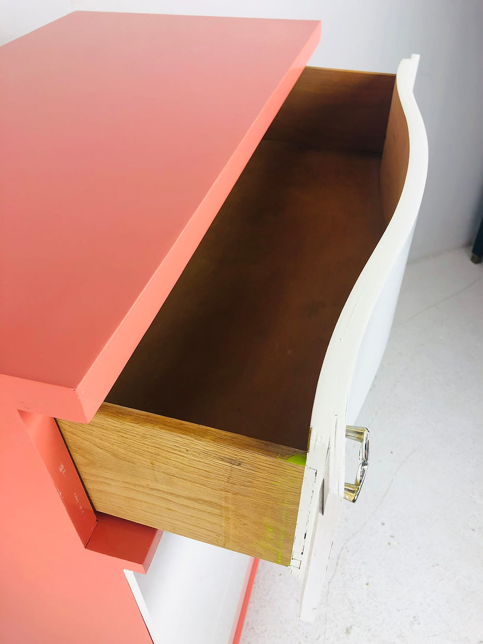 Thumbnail: #6535 Pink & White Tall Dresser