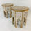 Thumbnail: #4602 Pair Moroccan Side Tables