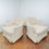 Thumbnail: #1273 Pair of Pastel Armchairs on Casters