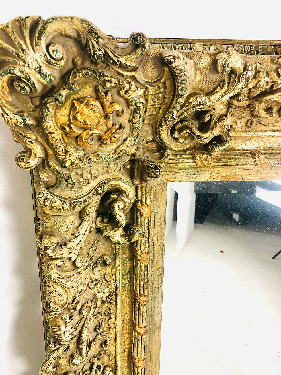 Thumbnail: #6540 Large Ornate Gilded Mirror