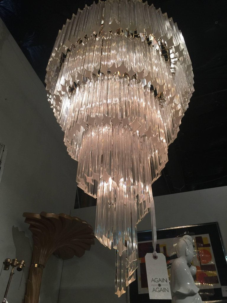 Thumbnail: #2968 Monumental Venini Spiral Chandelier