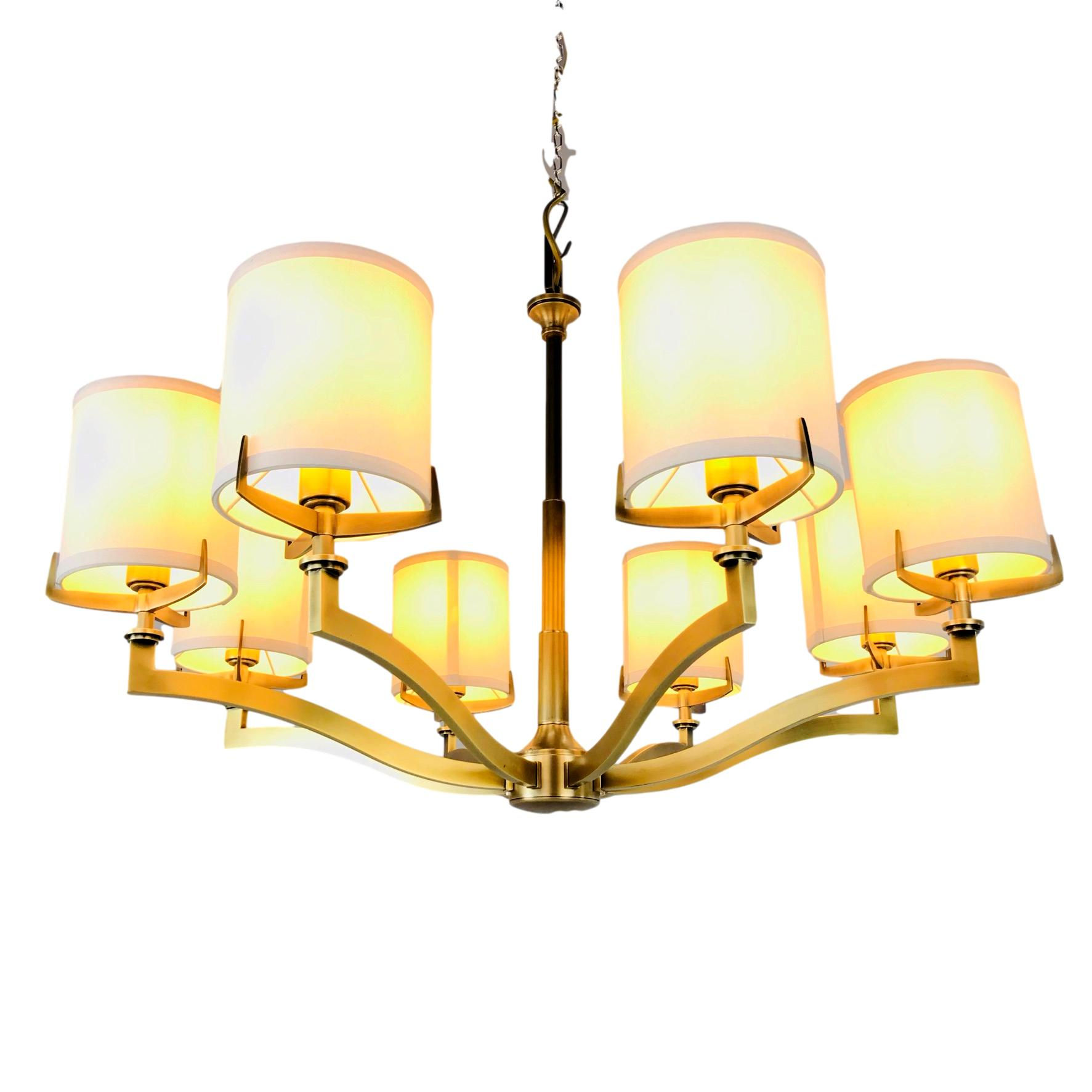 #5614 Craftmade Transitional 8 Light Chandelier (2 Available)