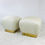 Thumbnail: #5246 Pair Karl Springer Style Poufs