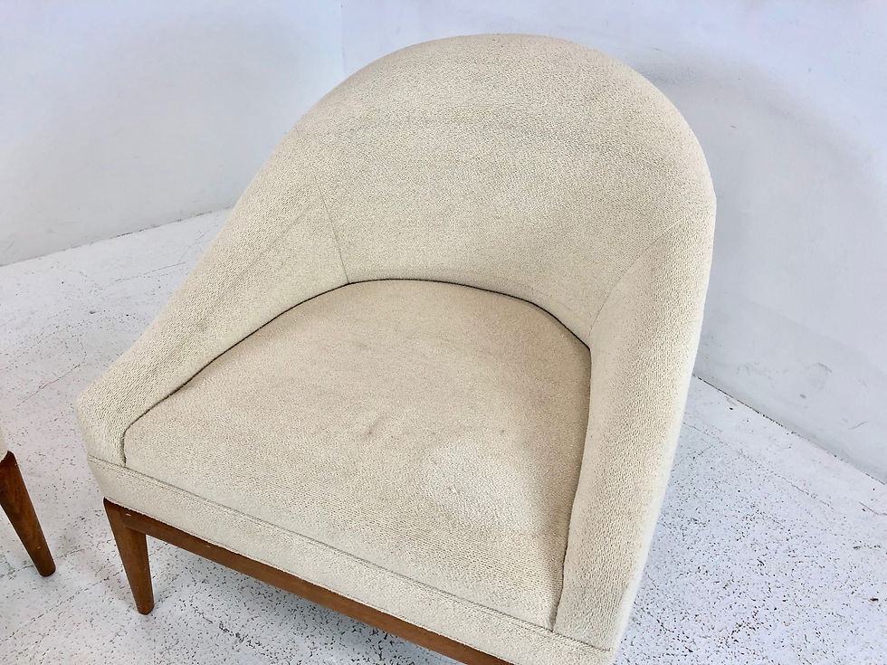 Thumbnail: #3945 Pair of Curved Back Slipper Chairs